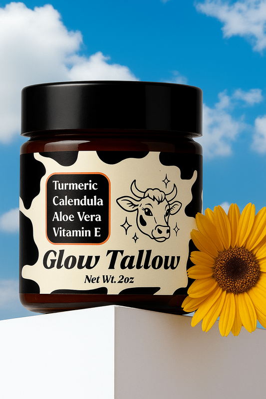 Glow tallow | Grass fed authentic beef tallow balm